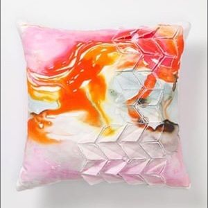 LIKE NEW Anthropologie Blurred Geology Pillow